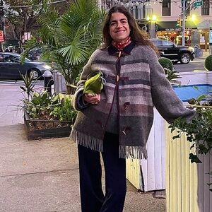 Shop Binne Blanket Coat as seen on Leandra medine small/medium